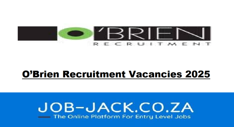 O’Brien Recruitment Vacancies 2025