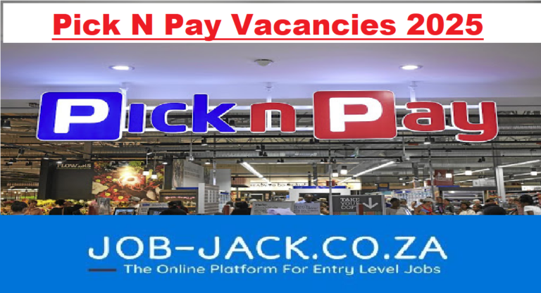 Pick N Pay Vacancies 2025