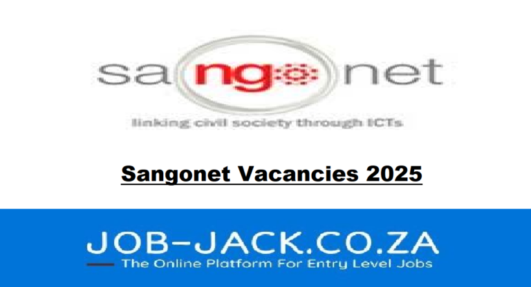 Sangonet Vacancies 2025