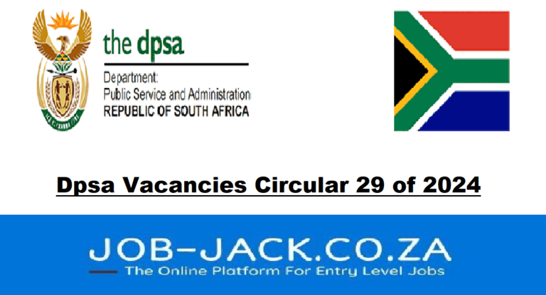 Dpsa Vacancies Circular 29 of 2024