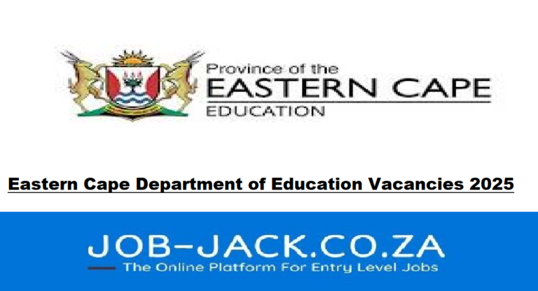 Eastern Cape Department of Education Vacancies 2025