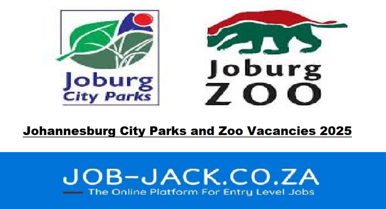 Johannesburg City Parks and Zoo Vacancies 2025