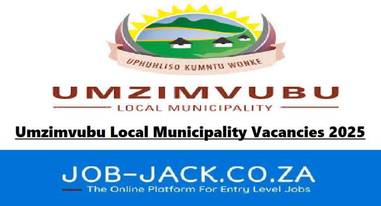 Umzimvubu Local Municipality Vacancies 2025