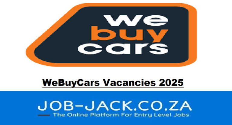 WeBuyCars Vacancies 2025